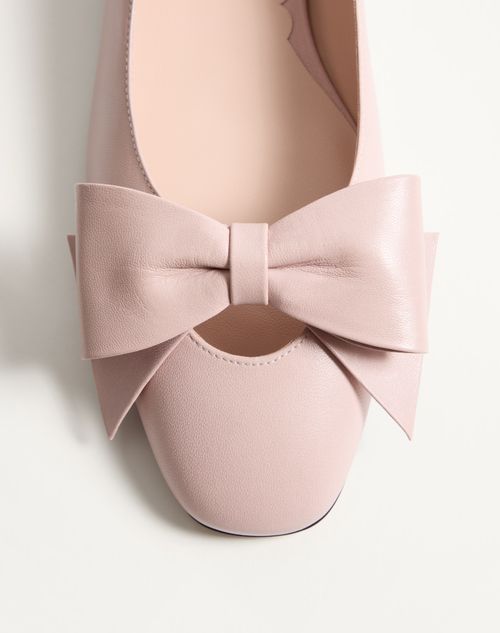 Valentino Garavani - Bowow Kidskin Ballerina - Pink - Woman - Ballerinas